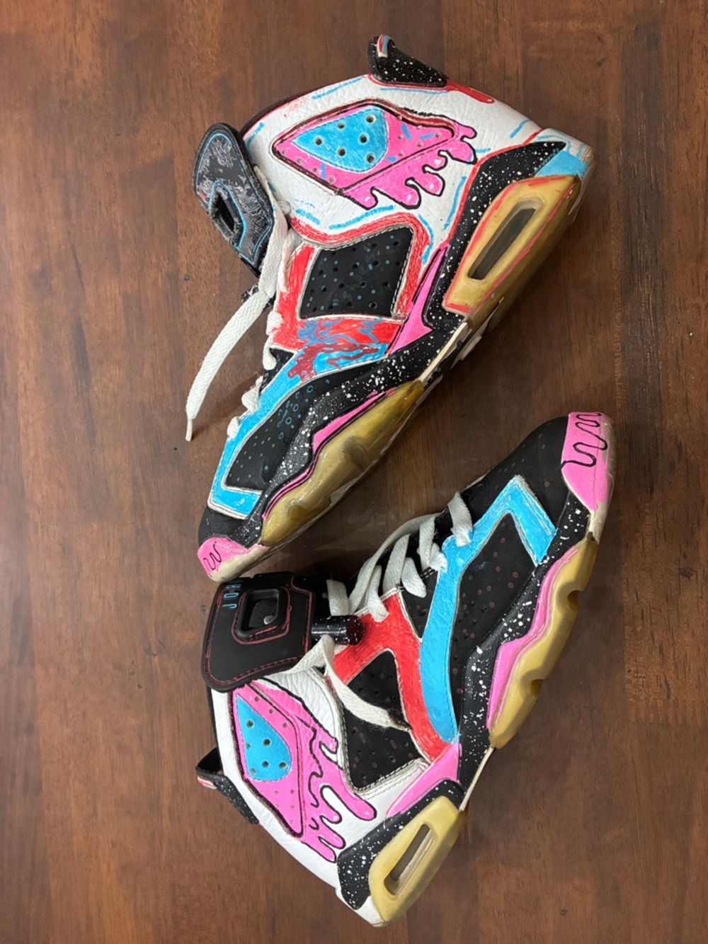 Custom-painted Nike Air Jordan 6s